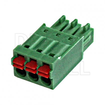 Screwless terminal block 3pin 3,5mm