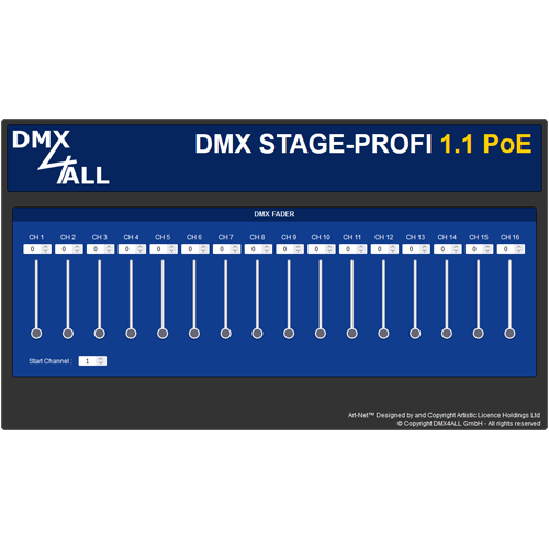 DMX STAGE-PROFI 1.1 PoE (XLR5)