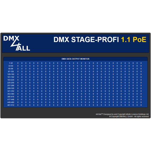 DMX STAGE-PROFI 1.1 PoE (XLR5)