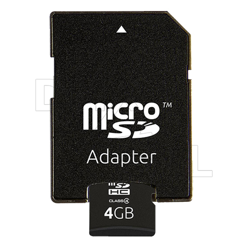 Micro SDHC memory card, 4GB