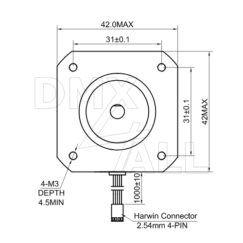 Schrittmotor NEMA17 12V/400mA